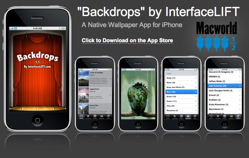 Download Backdrops on the Apple iTunes App Store